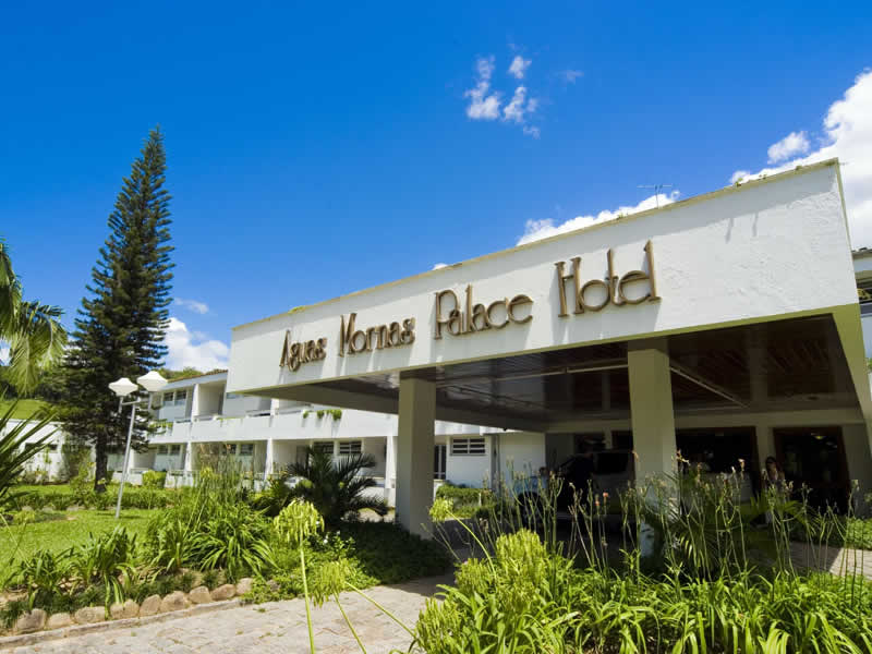 Entrada real do Águas Mornas Palace Hotel